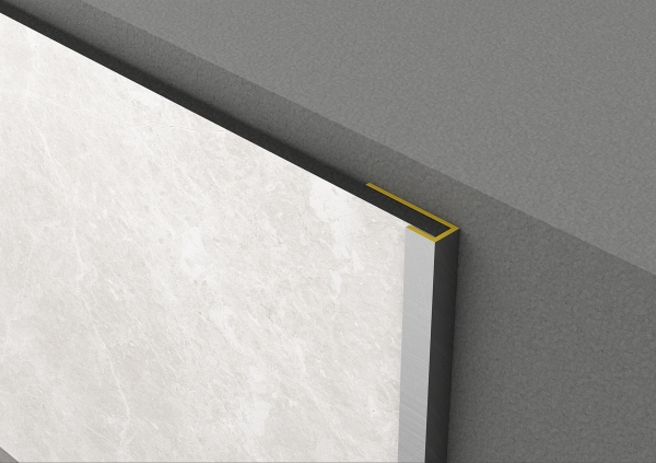 C-Profil Abschlussschiene Silber